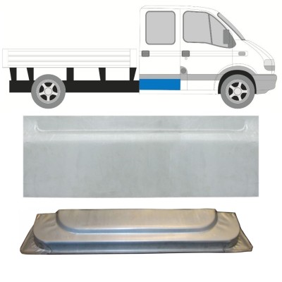 Opravný plech zadných dverí vnútorný + vonkajší pre Renault Master 1998-2010 / Vľavo = Vpravo (symetrické) / Sada 9798