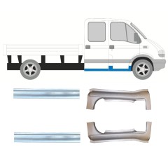 Opravný plech sada pre Renault Master 1998-2010 / Ľavá+Pravá / 10261
