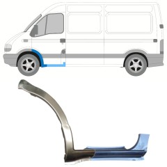 Opravný plech prahu + predného podbehu pre Renault Master 1998-2010 / Ľavý / Sada 15367