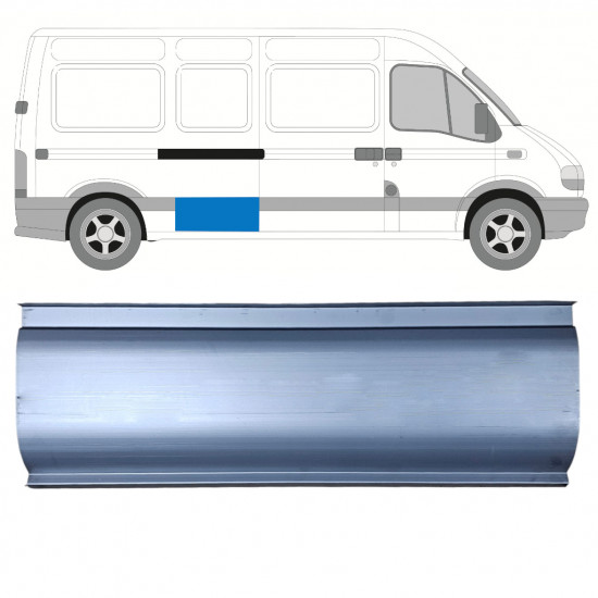 Opravný plech bočnej steny pre Renault Master 1998-2010  / Vľavo = Vpravo (symetrické) 11136