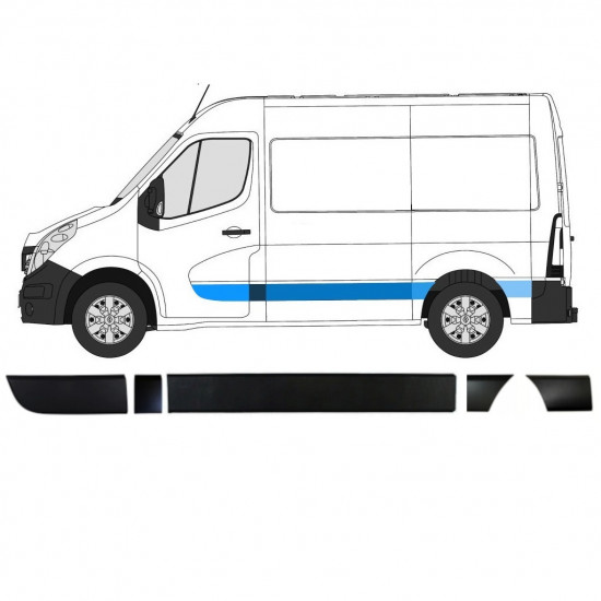 Sada líšt pre Renault Master Opel Movano Nv 400 2010- / Ľavý /  10894