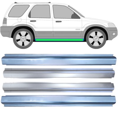 Opravný plech prahu + opravný plech vnútorného prahu pre Ford Maverick 2001-2008 / Ľavá+Pravá / Sada 14856