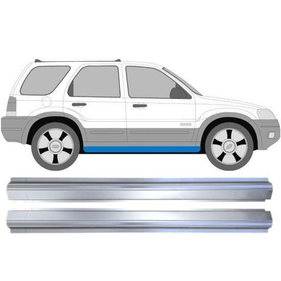 Opravný plech prahu vnútorný pre Ford Maverick 2001-2008 / Ľavá+Pravá / Sada 14627