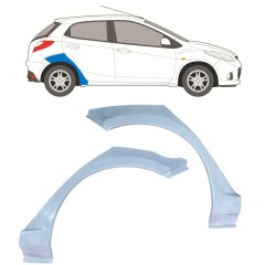 Lem zadného blatníka pre Mazda 2 2007-2014 / Ľavá+Pravá / Sada 12641