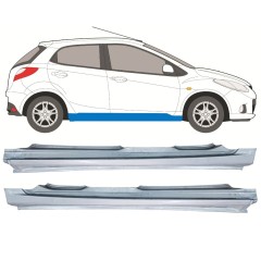 Kompletný prah pre Mazda 2 2007-2014 / Ľavá+Pravá / Sada 12440
