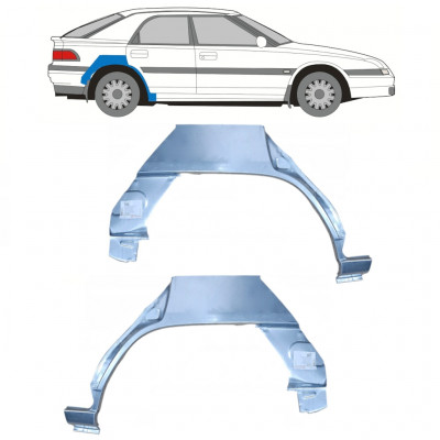 Lem zadného blatníka pre Mazda 323F BG 1989-1994 / Ľavá+Pravá / Sada 9855