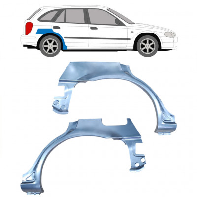 Lem zadného blatníka pre Mazda 323F 1998-2004 / Ľavá+Pravá / Sada 9166