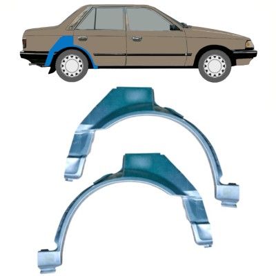 Lem zadného blatníka pre Mazda 323 BF 1985-1989 / Ľavý / Pravá / Ľavá+Pravá / Sada 12958