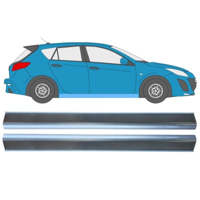 Opravný plech prahu pre Mazda 3 2009-2013 / Ľavá+Pravá / Sada 15013