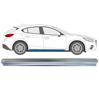 Opravný plech prahu pre Mazda 3 2013-2019 / Pravá 16343