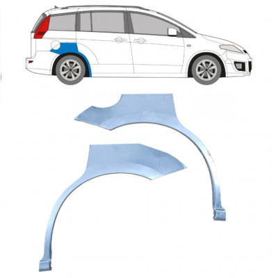 Lem zadného blatníka pre Mazda 5 2005-2010 / Ľavá+Pravá / Sada 9192