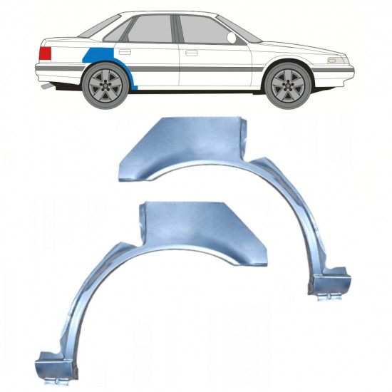 Lem zadného blatníka pre Mazda 626 1988-1992 / Ľavá+Pravá / Sada 9894