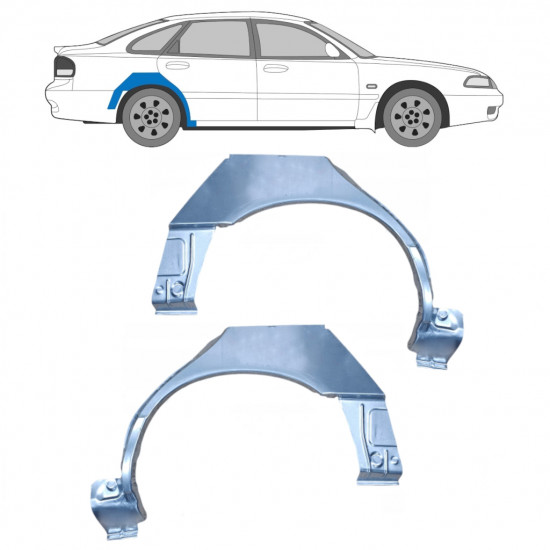 Lem zadného blatníka pre Mazda 626 1992-1997 / Ľavá+Pravá / Sada 9893