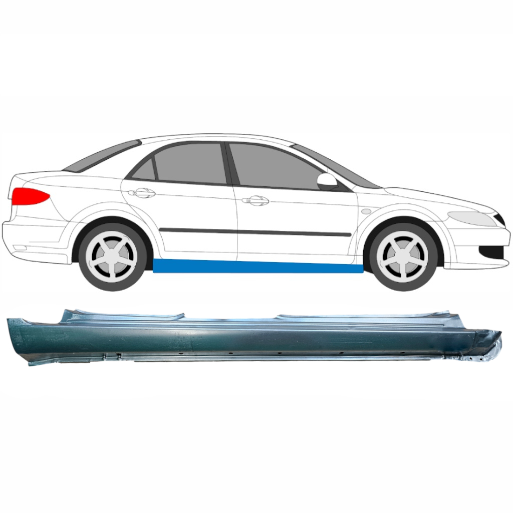 Kompletný Prah Pre Mazda 6 Gg Gy 2002-2007 / Pravá 5792
