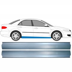 Opravný plech prahu pre Mazda 6 GG GY 2002-2007 / Vľavo = Vpravo (symetrické) / Sada 9557