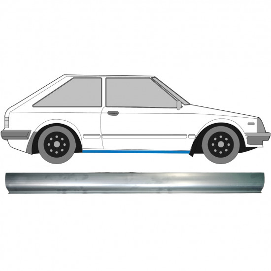 Opravný plech prahu pre Mazda 323 Bd 1980-1993 / Vľavo = Vpravo (symetrické) 7196