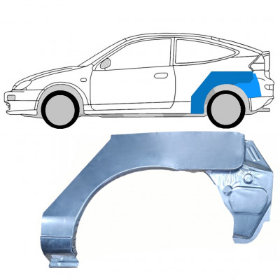 Lem zadného blatníka pre Mazda 323 BH 1994-1998 / Ľavý / COUPE 7985