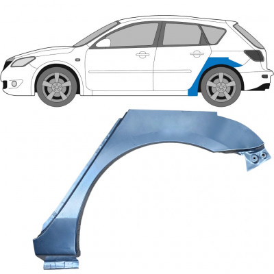 Lem zadného blatníka pre Mazda 3 BK 2003-2009 / Ľavý 5156