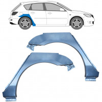 Lem zadného blatníka pre Mazda 3 BK 2003-2009 / Ľavá+Pravá / Sada 10528