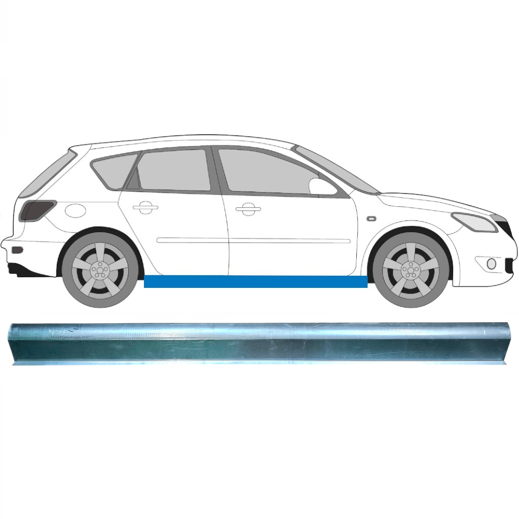 Opravný Plech Prahu Pre Mazda 3 Bk 2003-2009 / Vľavo = Vpravo (Symetrické) 6318