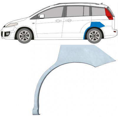 Lem zadného blatníka pre Mazda 5 2005-2010 / Ľavý 5625