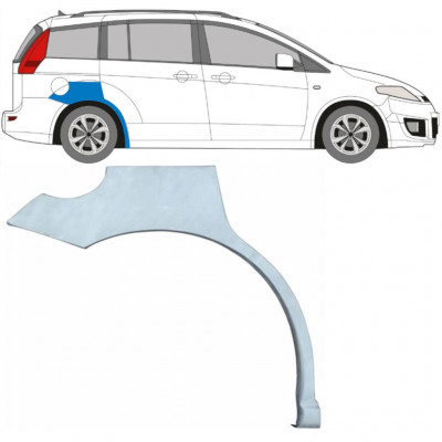 Lem zadného blatníka pre Mazda 5 2005-2010 / Pravá 6687