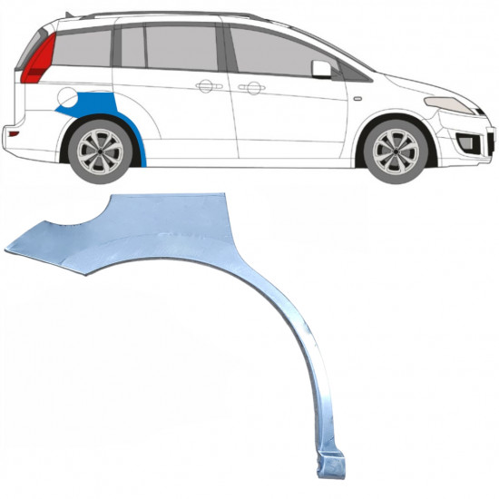 Lem zadného blatníka pre Mazda 5 2005-2010 / Pravá 6687