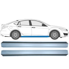 Opravný plech prahu pre Mazda 6 GG GY 2002-2007 / Vľavo = Vpravo (symetrické) / Sada 10495
