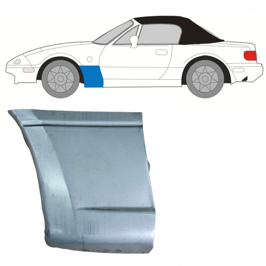 Opravný plech predného blatníka pre Mazda MX-5 1989-1998 / Ľavý 8067