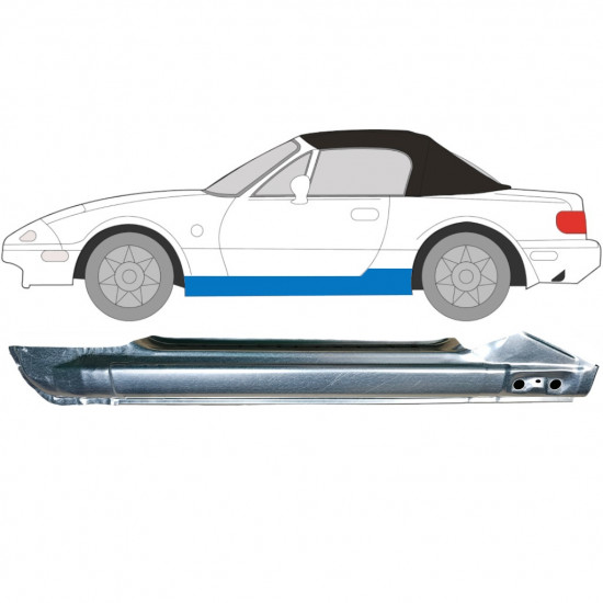 Kompletný prah pre Mazda MX-5 1989-1998 / Ľavý 6697