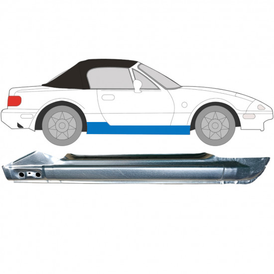 Kompletný prah pre Mazda MX-5 1989-1998 / Pravá 6696