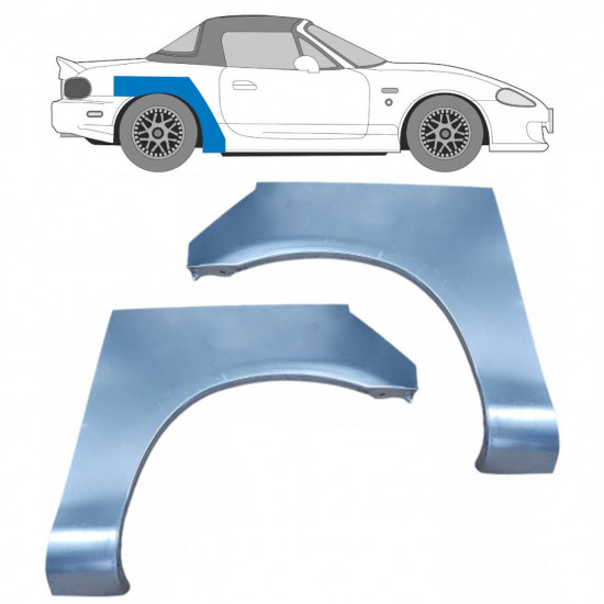 Lem zadného blatníka pre Mazda MX-5 1998-2005 / Ľavá+Pravá / Sada 9270