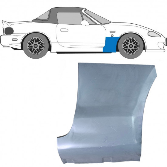 Opravný plech predného blatníka pre Mazda MX-5 1998-2005 / Pravá 6699