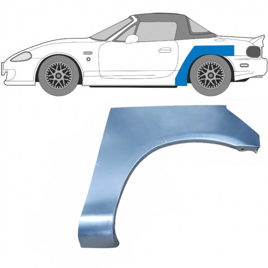 Lem zadného blatníka pre Mazda MX-5 1998-2005 / Ľavý 5931