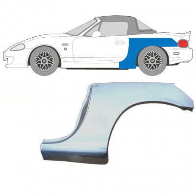 Opravný plech veľkého zadného blatníka pre Mazda MX-5 1998-2005 NB / Ľavý 9328