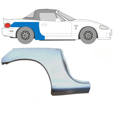 Opravný plech veľkého zadného blatníka pre Mazda MX-5 1998-2005 NB / Pravá 9327