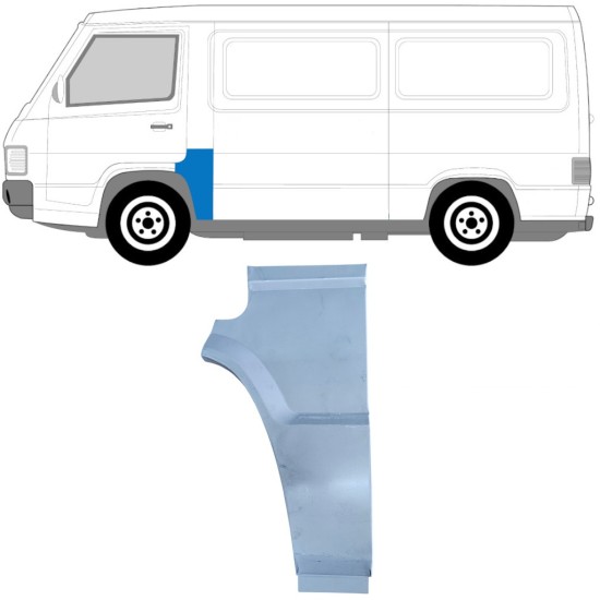 Opravný diel B-stĺpika pre Mercedes MB 100 1988-1996 / Ľavý 16938