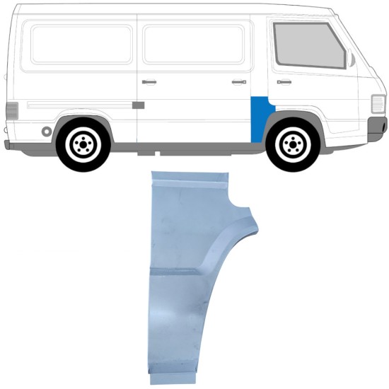 Opravný diel B-stĺpika pre Mercedes MB 100 1988-1996 / Pravá 16937