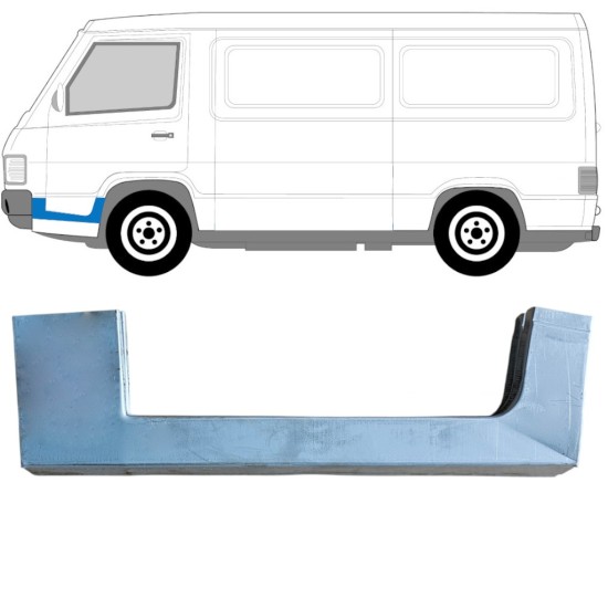Opravný plech prahu predných dverí pre Mercedes MB 100 1988-1996 / Ľavý 16858