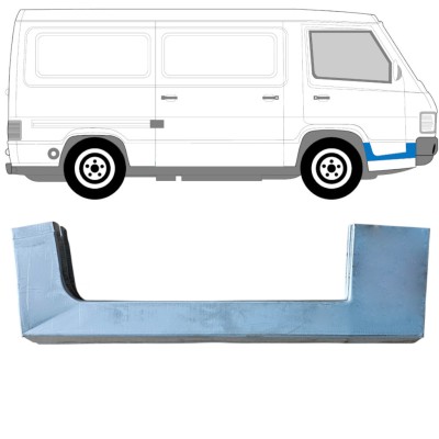 Opravný plech prahu predných dverí pre Mercedes MB 100 1988-1996 / Pravá 16857
