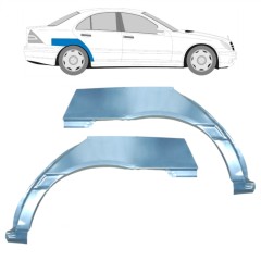 Lem zadného blatníka pre Mercedes C-Class W203 2000-2007 / Ľavá+Pravá / Sada 9176
