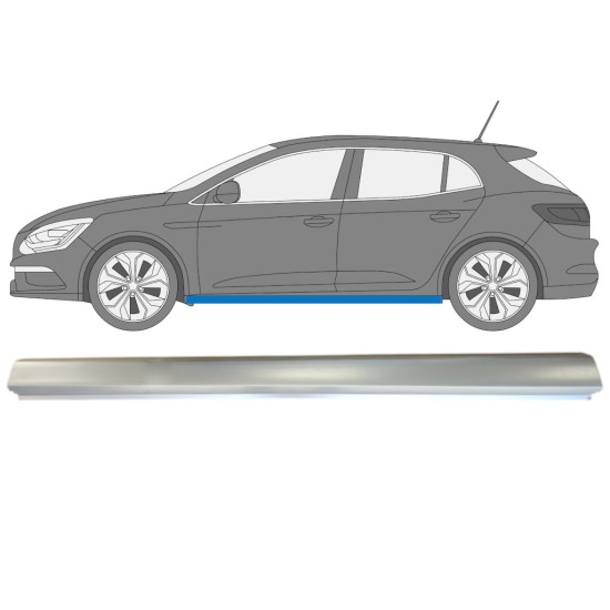 Opravný plech prahu pre Renault Megane 2016- / Ľavý 15008