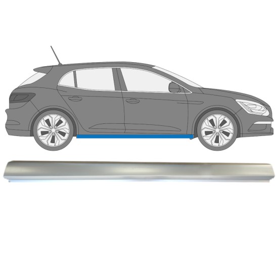 Opravný plech prahu pre Renault Megane 2016- / Pravá 15010