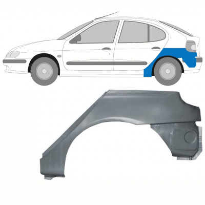 Lem zadného blatníka pre Renault Megane 1995-2003 / Ľavý 8395