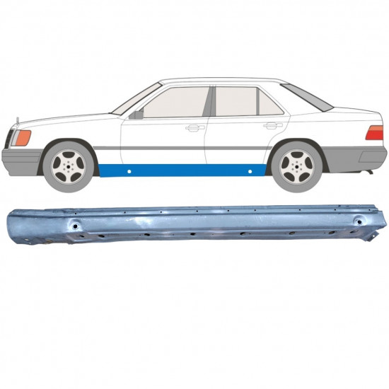 Kompletný prah pre Mercedes W124 1984-1996 / Ľavý 8308