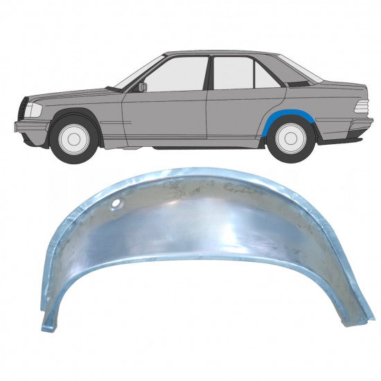 Vnútorná oprava zadného blatníka pre Mercedes 190 1982-1993 / Ľavý 7999