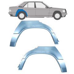 Lem zadného blatníka pre Mercedes 190 W201 1982-1993 / Ľavá+Pravá / Sada 9506