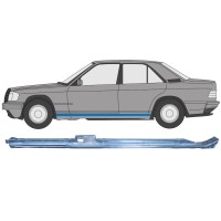 Opravný plech hornej časti prahu pre Mercedes 190 W201 1982-1993 / Ľavý 15128