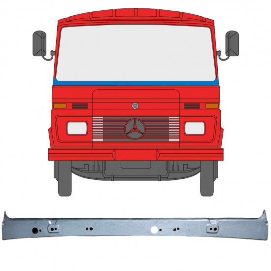 Opravný plech pod predné sklo pre Mercedes 406-608D 1968-1986 11550