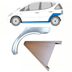 Opravný plech prahu + zadného blatníka pre Mercedes A-Class W168 1997-2004 / Ľavý / Sada 8722